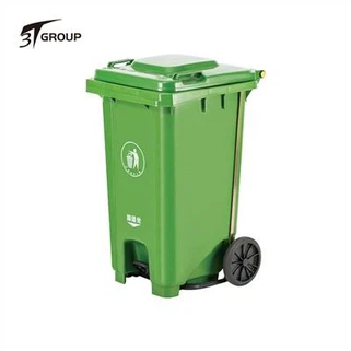Dustbin de rodas industriais de 240 litros
