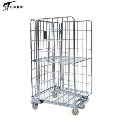 Gaiola de alumínio dobrável completa para armazém