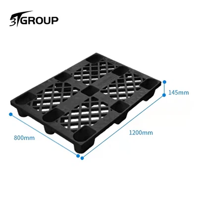 Qual é a diferença de HDPE ou PP palete euro de plástico de face única para rack